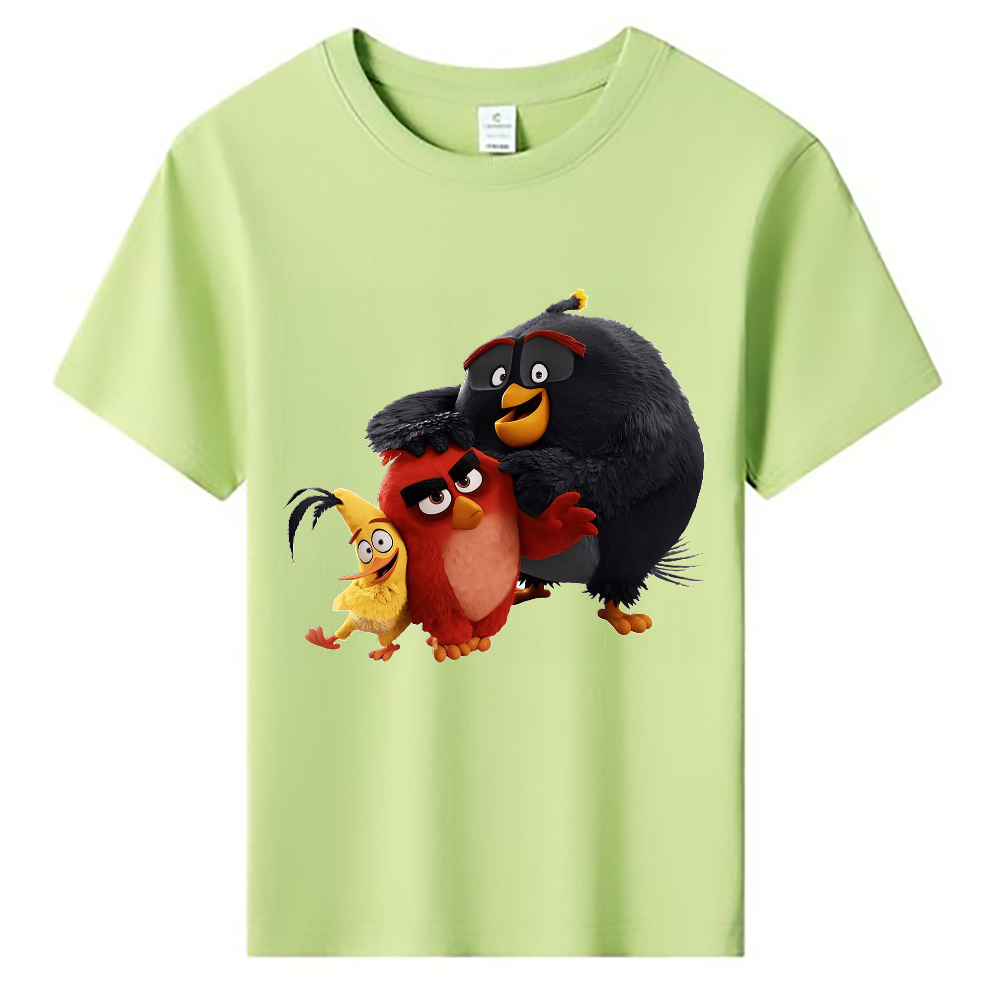 （画像用） Angry Birds アングリーバード 綿100％キッズTシャツ（フロントプリント）